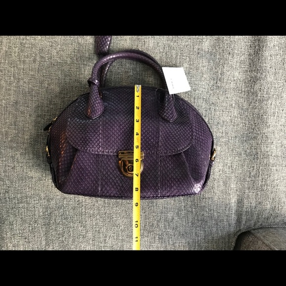 NEW Salvatore Ferragamo Anaconda Snakeskin Satchel - Picture 6 of 10